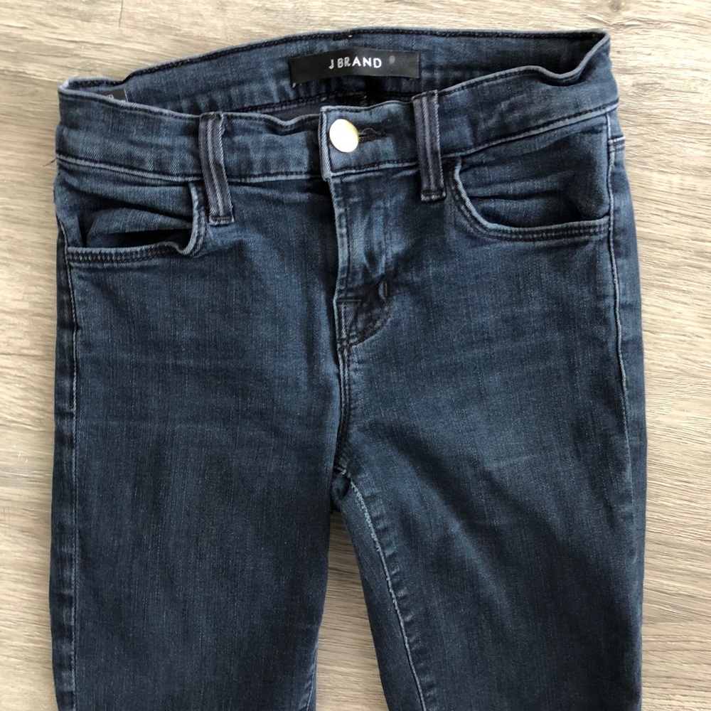 J Brand Blue birds skinny jeans 24
